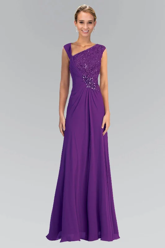 Street Personality Style Sequin dress with cutouts Lace Embellished Bodice Chiffon Long Formal Dress Street Personality Style Sequin dress with cutouts Lace Embellished Bodice Chiffon Long Formal Dress