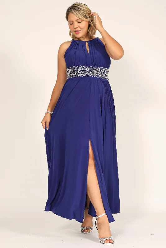 Street Style Suit Glitter evening dress R&M Richards 1328 Long Formal Beaded Waist Dress Street Style Suit Glitter evening dress R&M Richards 1328 Long Formal Beaded Waist Dress