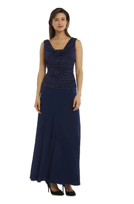 Street Show-off Style Sequin empire dress R&M Richards 3629 Long Formal Cowl Neck Dress Street Show-off Style Sequin empire dress R&M Richards 3629 Long Formal Cowl Neck Dress