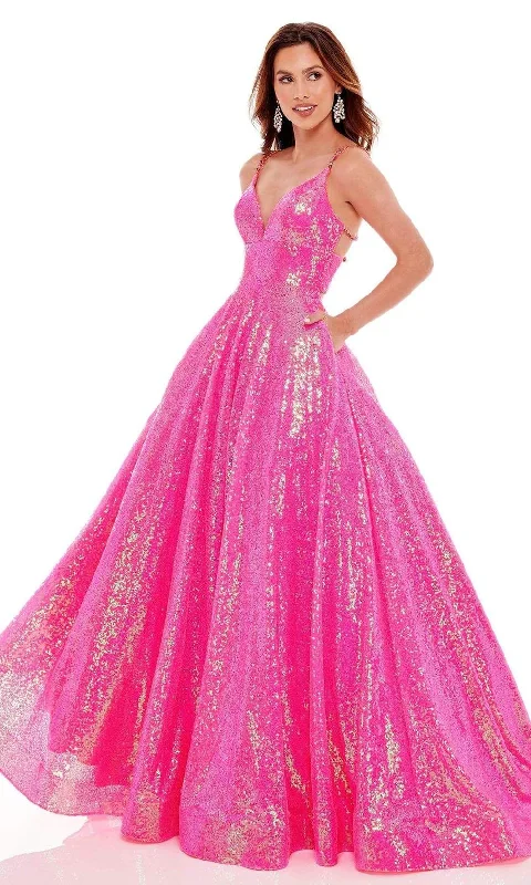 Sports Jumpsuit Tulle ball gown Rachel Allan - 70130 Sequined Strappy Back Gown