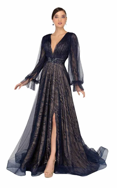 Retro Dress Floral lace evening gown Terani 1913M9414 Dress