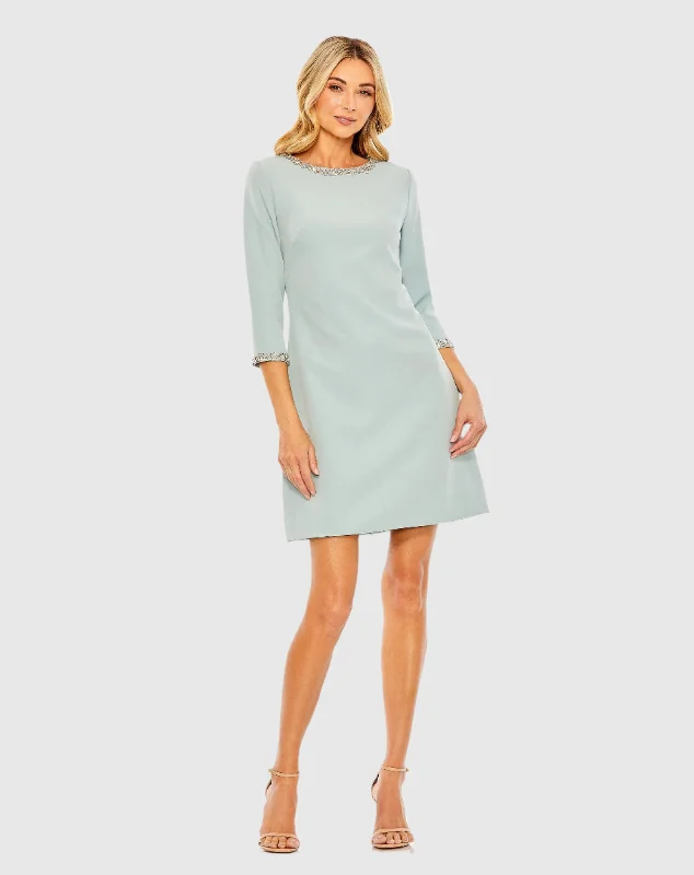 Street Vertical And Horizontal Design Open-back lace dress A-Line Embellished Cocktail Dress Street Vertical And Horizontal Design Open-back lace dress A-Line Embellished Cocktail Dress