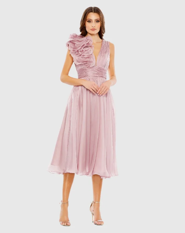 Printing decoration Lace cocktail dress Pink Sleeveless Chiffon A-Line Tea Length Cocktail Dress Printing decoration Lace cocktail dress Pink Sleeveless Chiffon A-Line Tea Length Cocktail Dress