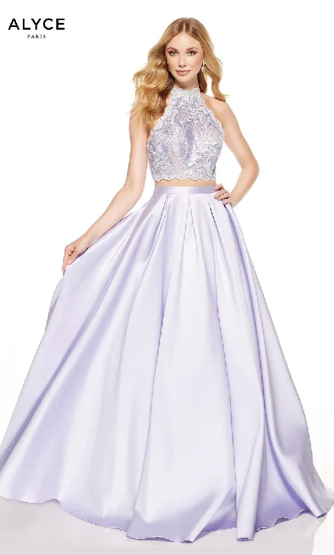 Knowledge And Elegance Cap sleeve ball gown Alyce Prom Dress 60615