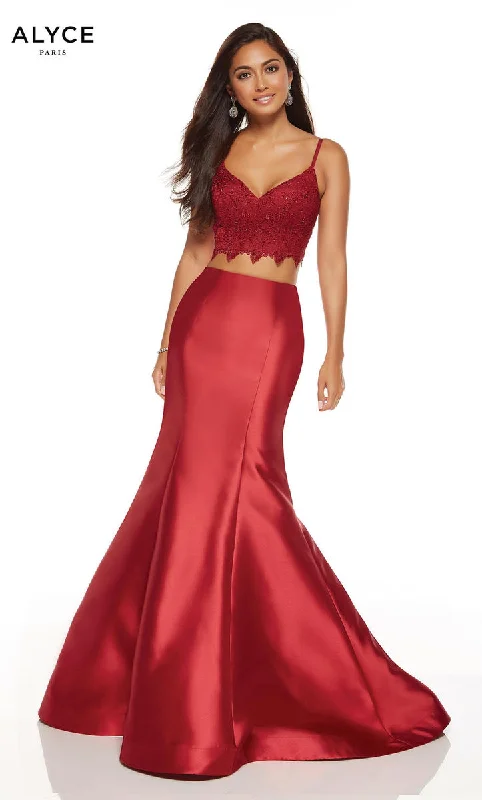 Hip-hop Style High-neck ball gown Alyce Prom Dress 60633