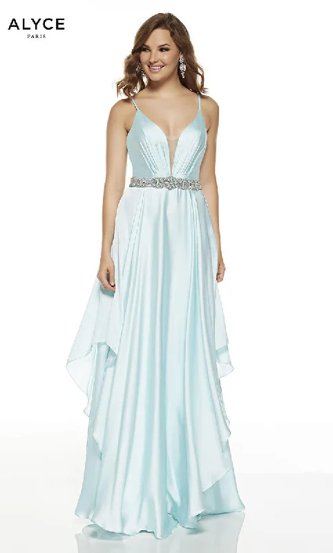 Sports Jacket Puffed sleeve ball gown Alyce Prom Dress 60641