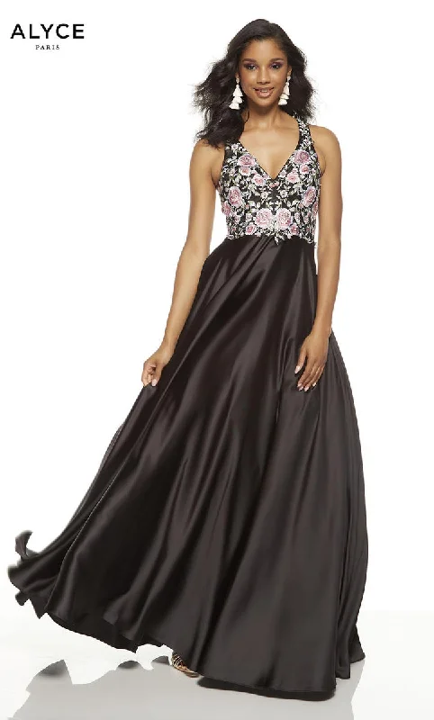 Sports Vitality Style Silk organza ball gown Alyce Prom Dress 60645