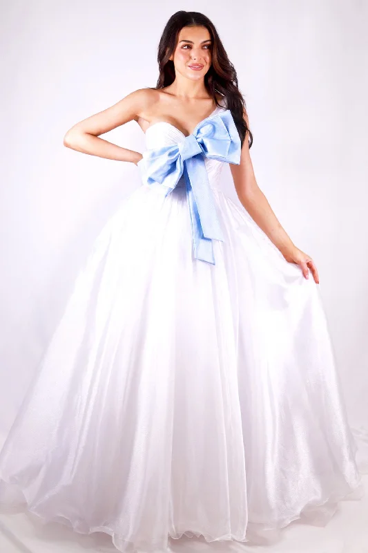 Leisure And Entertainment Off-shoulder satin ball gown Ava Presley 27720