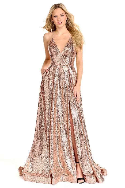 Innovative Design Halter-neck ball gown Ava Presley 27825
