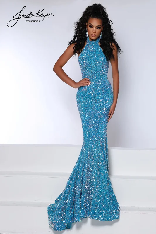 Sports And Leisure Pleated ball gown with train Johnathan Kayne 2673