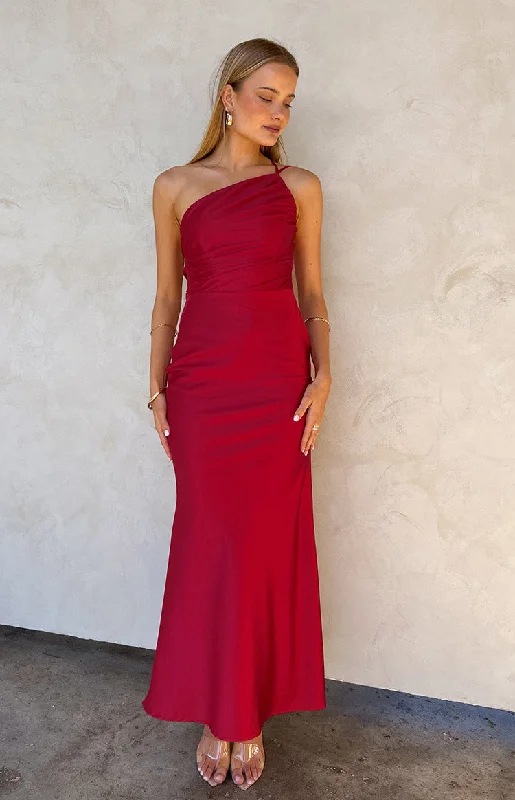 Sports Zipper Style Tulle skirt party dress Tina Red Formal Maxi Dress